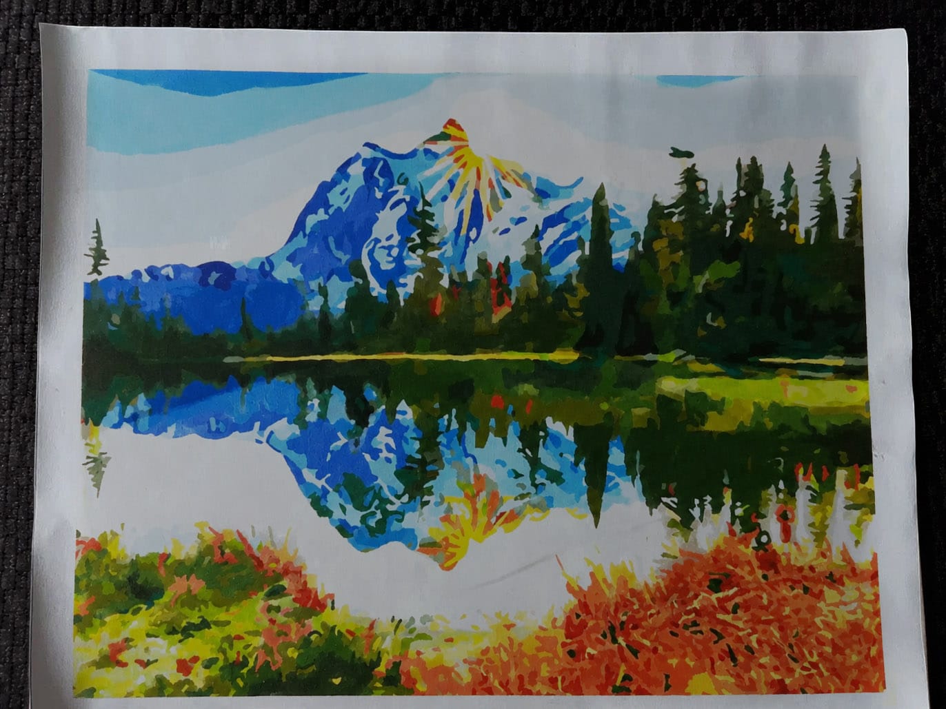 Customer photo review of Lac et Reflet de Montagne