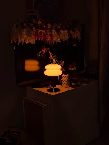 Customer photo review of Macaron Stack Table Lamp