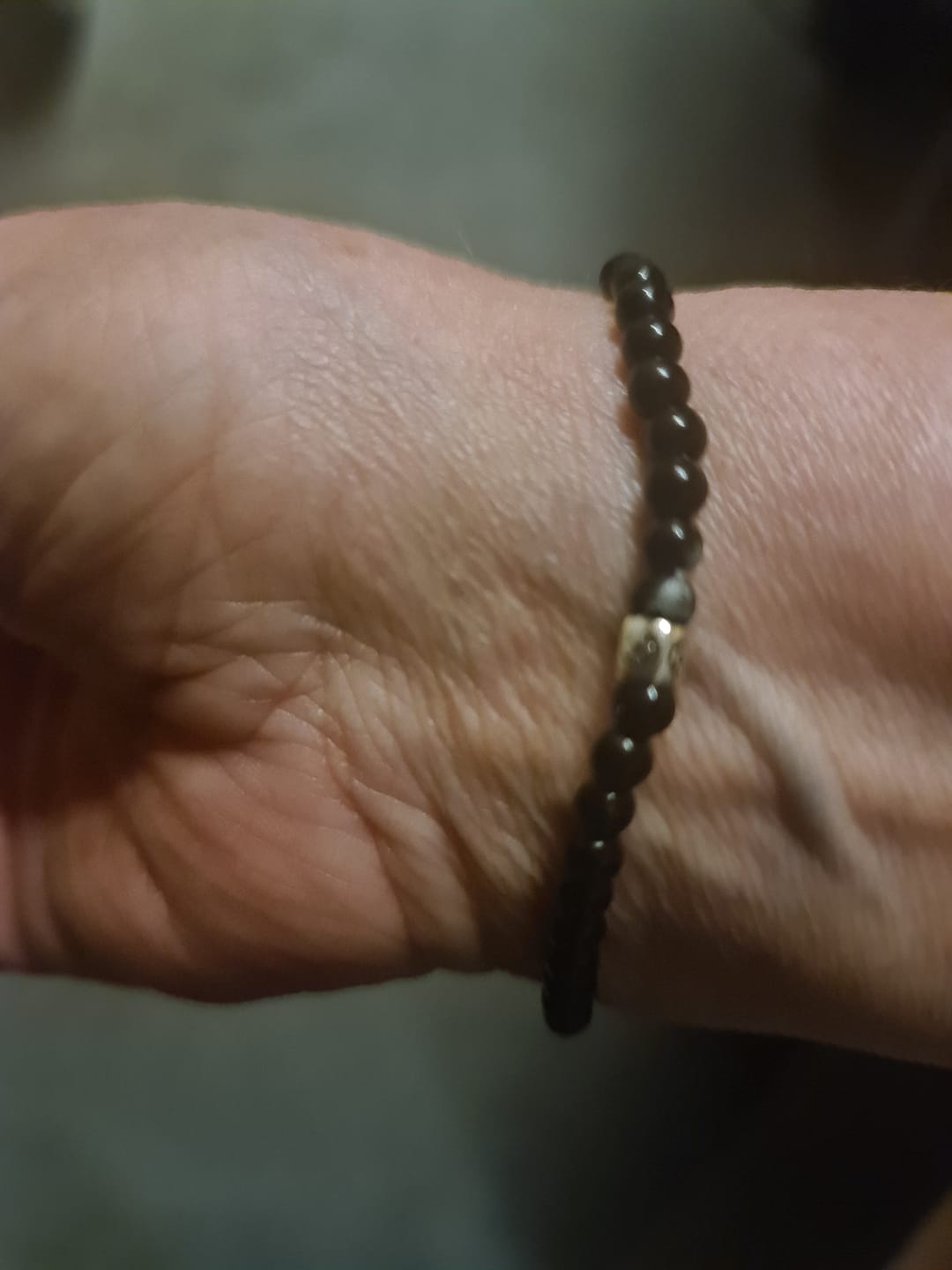 Customer photo review of Obsidian Armband - Perlen