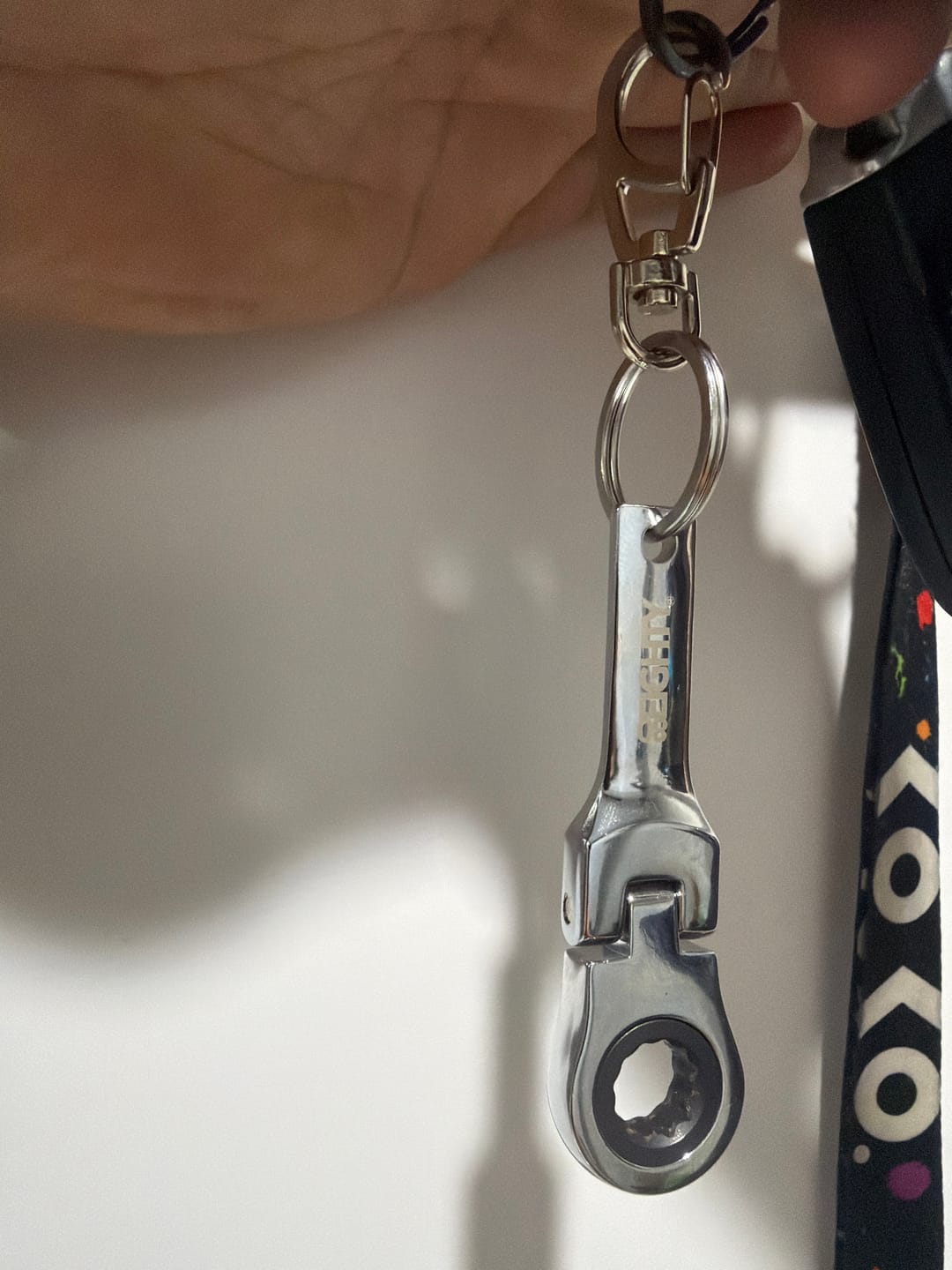 Customer photo review of 80Eighty® 10mm Wrench Keychain