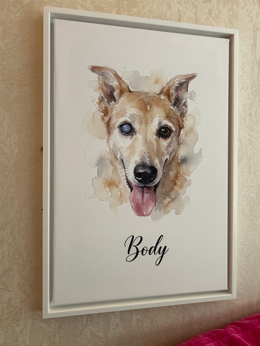 Customer photo review of Dein Liebling als Aquarell-Kunstwerk