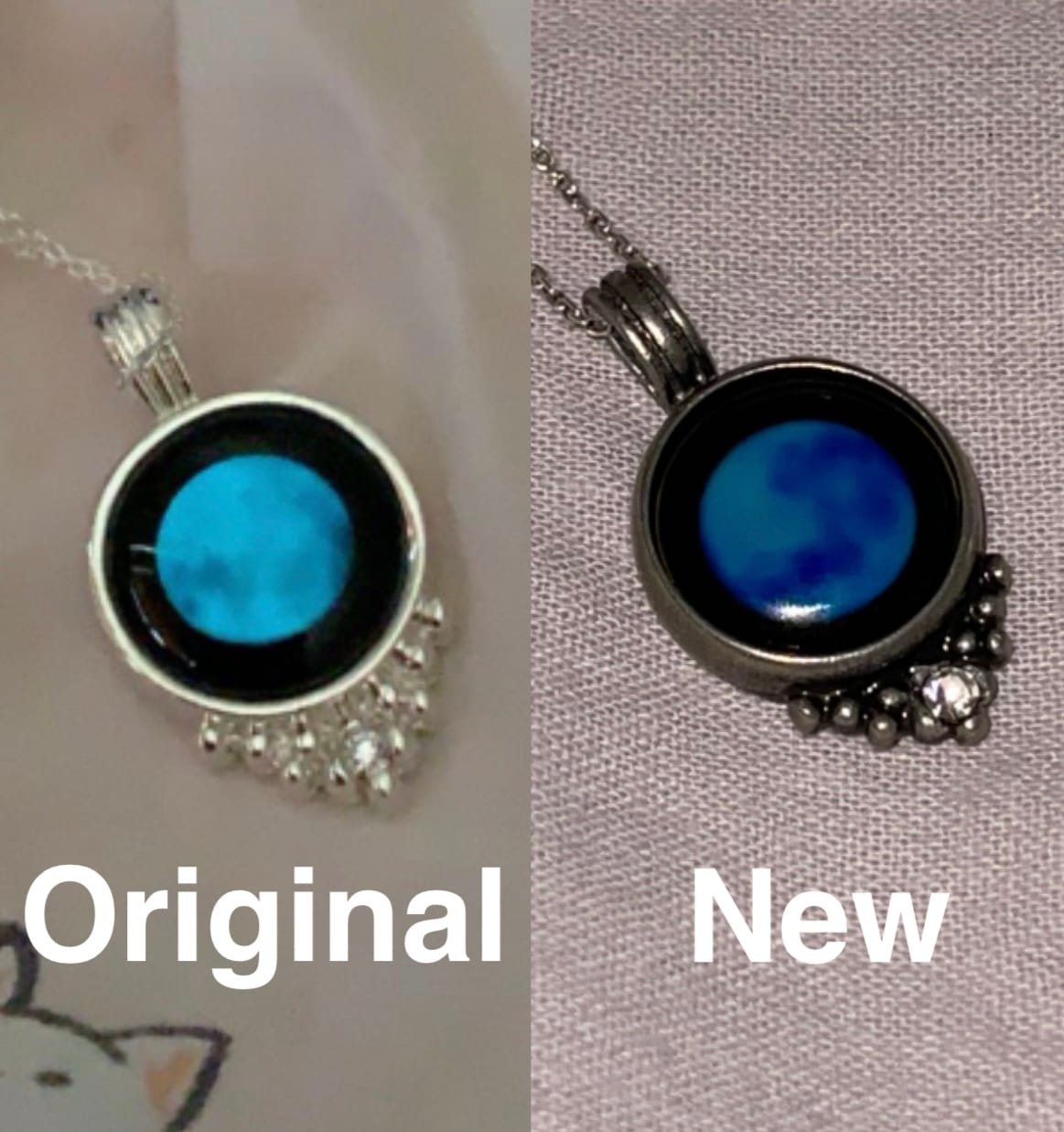 Customer photo review of Classic Birthstone Necklace