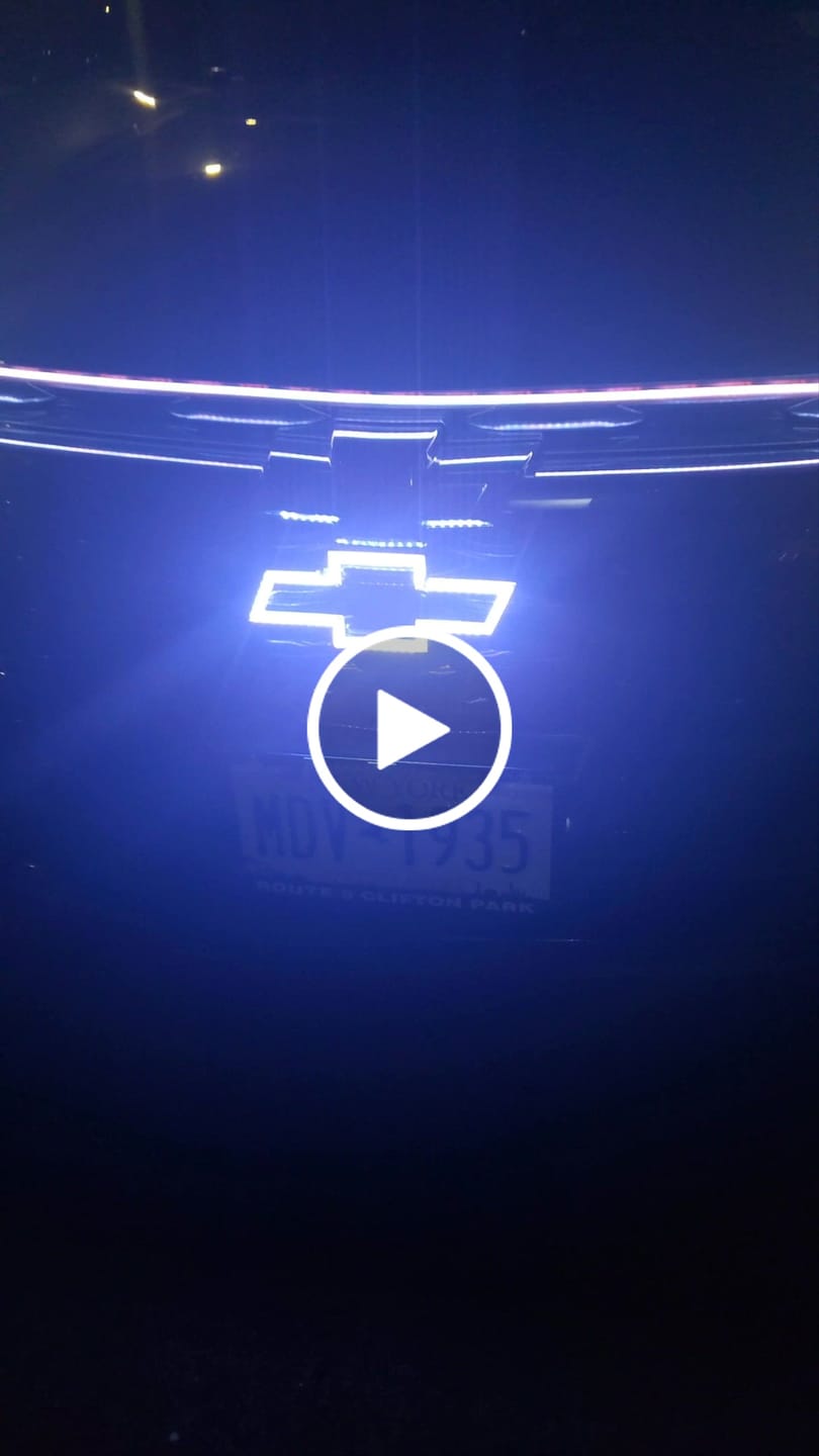 Customer video review of RGBW Flow Chevy symbol with Bluetooth App Control