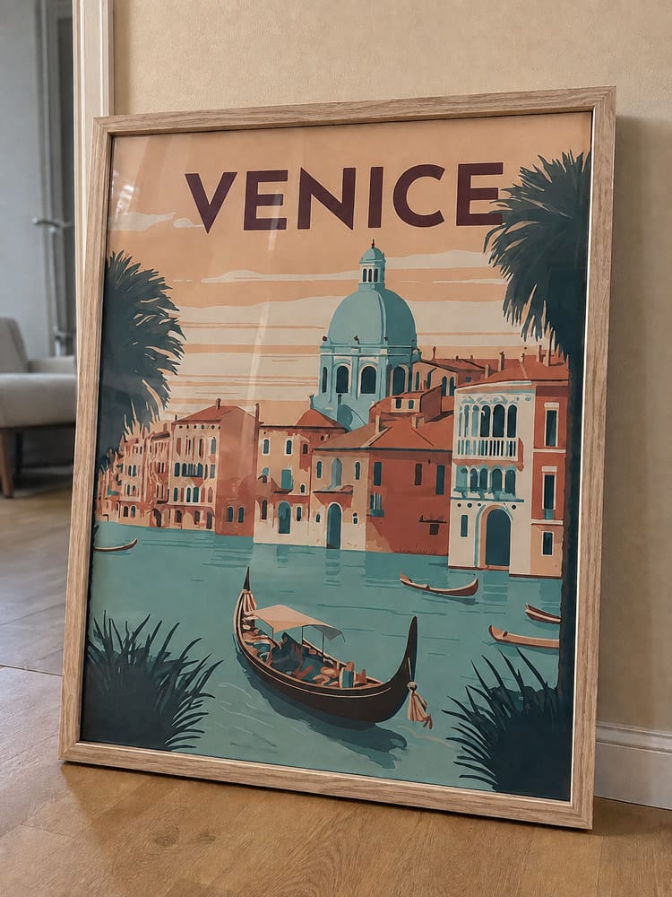 Customer photo review of Affiche Vintage Venise