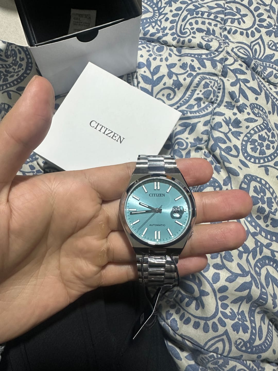 Customer photo review of Reloj Citizen Automatic NJ0151-88M Tsuyosa Sapphire Tiffany 40mm