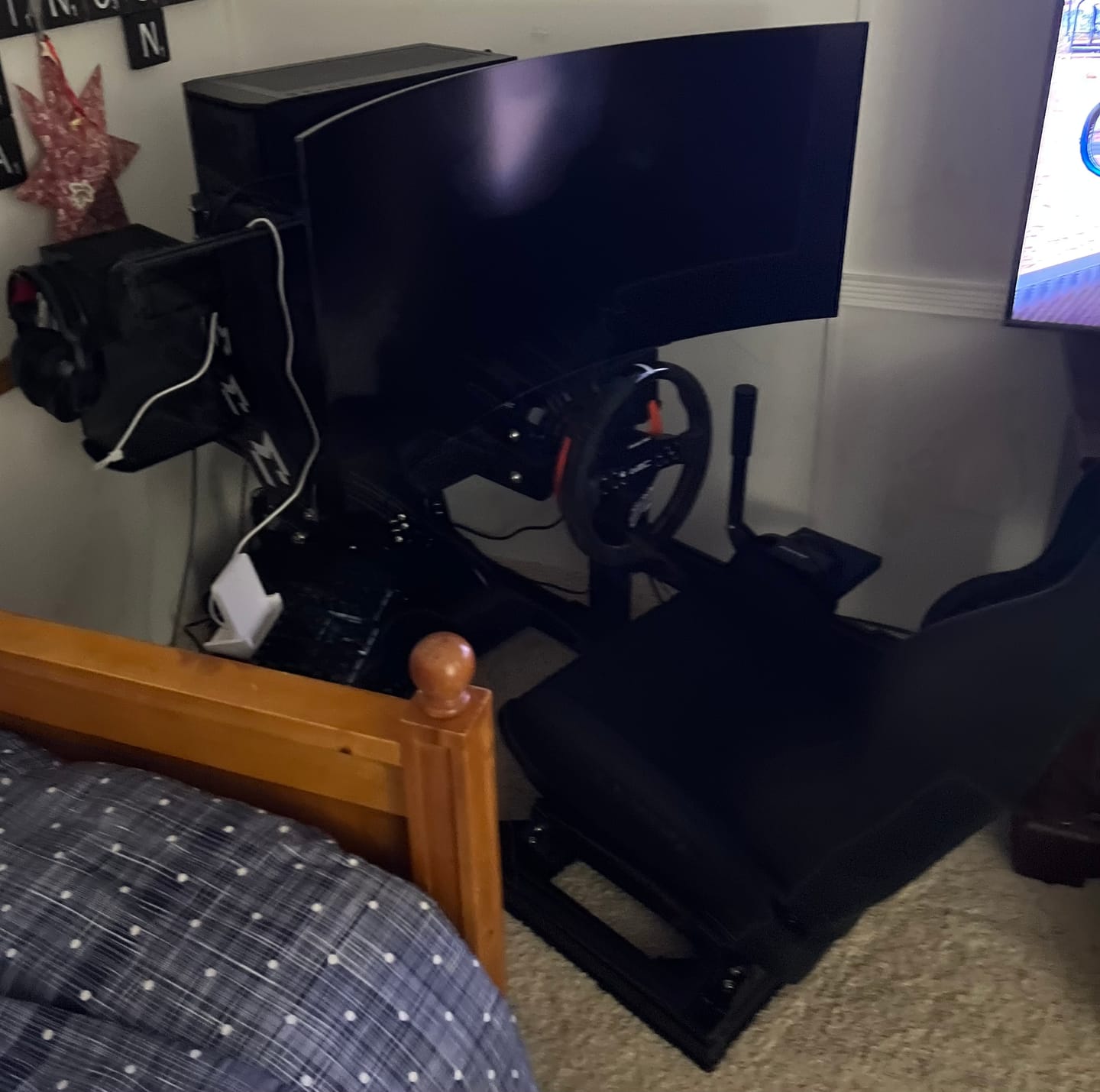 Customer photo review of 6S-Single Gaming Monitor Mount