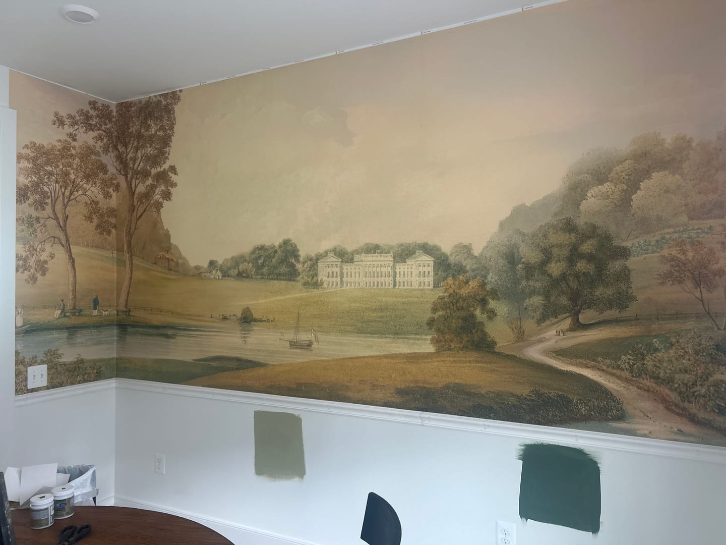 Customer photo review of Agatha - Vintage Victorian Country Garden Wallpaper Mural