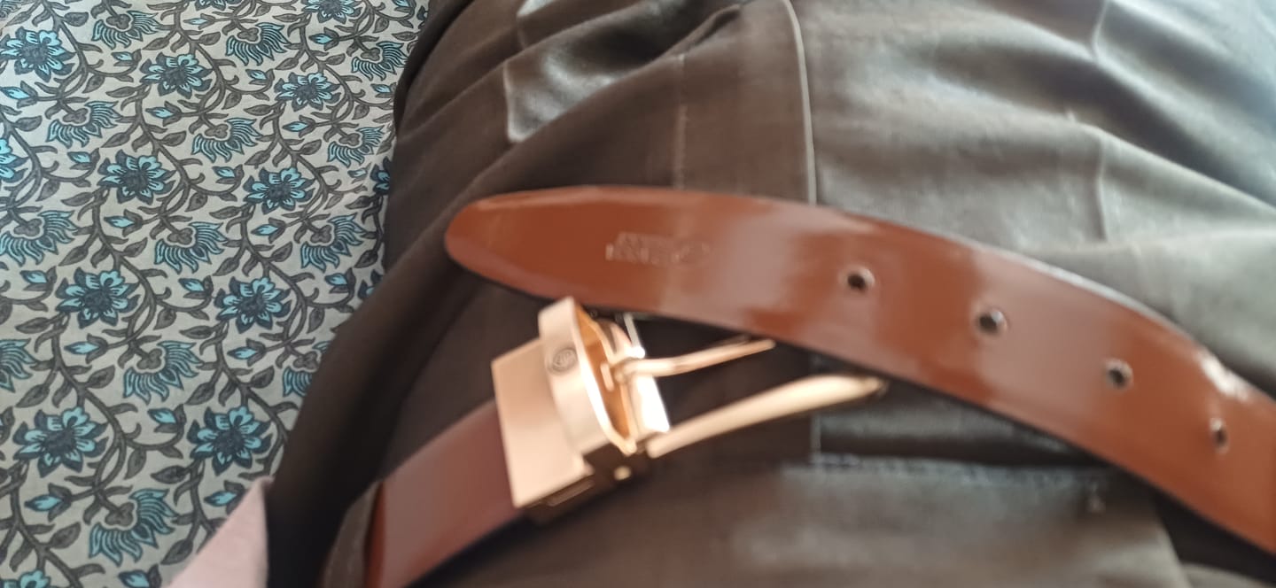 Customer photo review of Bacca Bucci Reversible Genuine Leather Formal Dress Belts