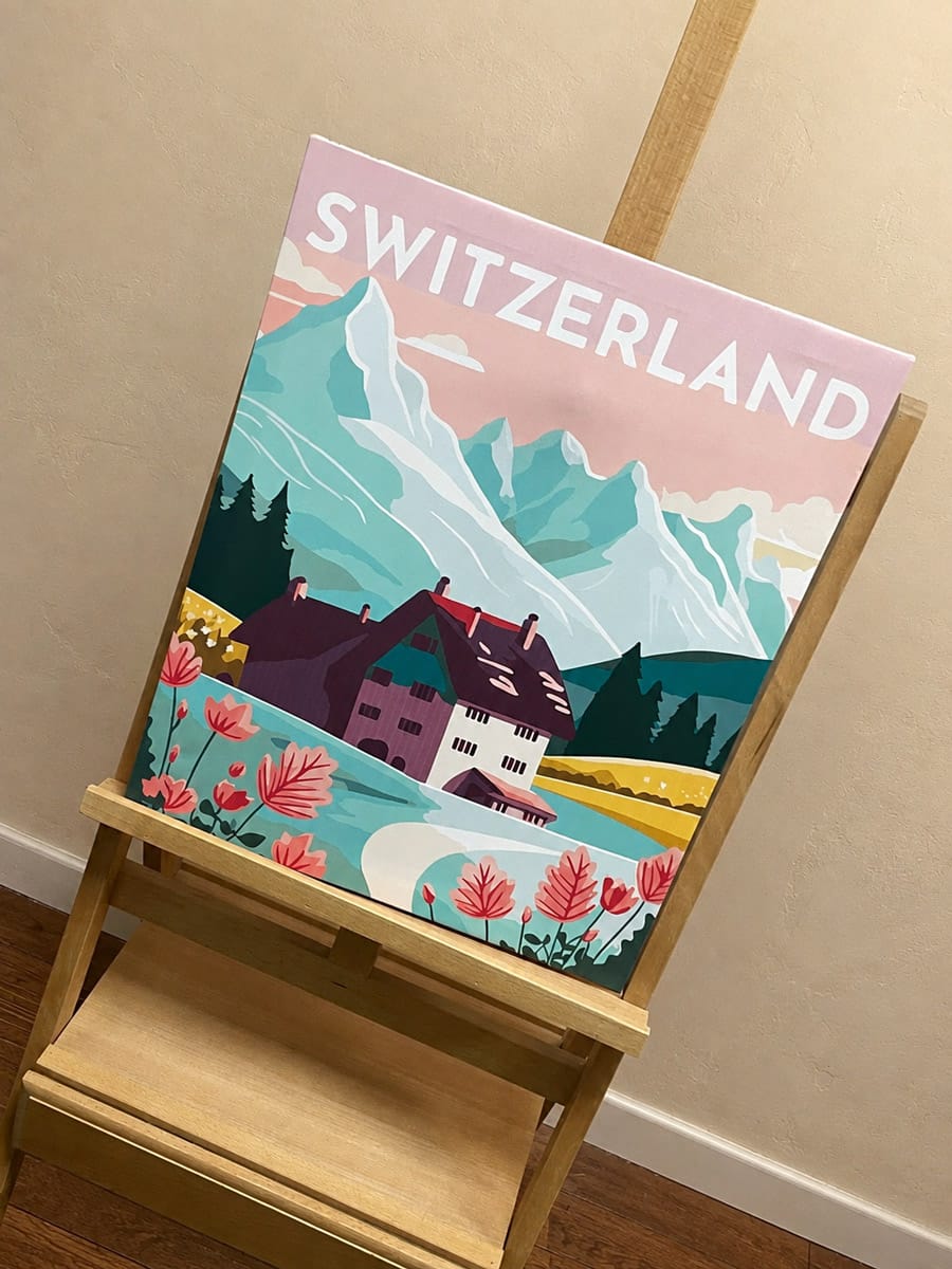 Customer photo review of Affiche Vintage Lucerne