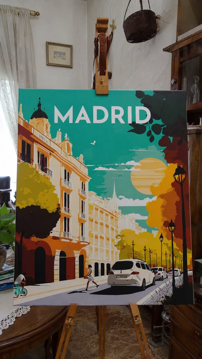 Customer photo review of Affiche Vintage Madrid