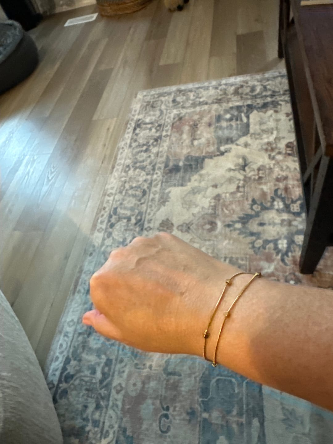 Customer photo review of Mia Layered Cube Bracelet