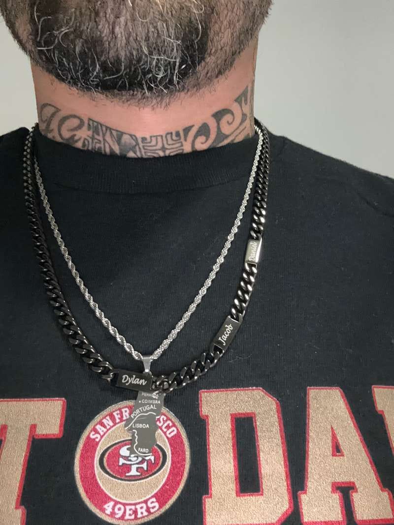 Customer photo review of Individuelle Cuban-Link-Namenskette