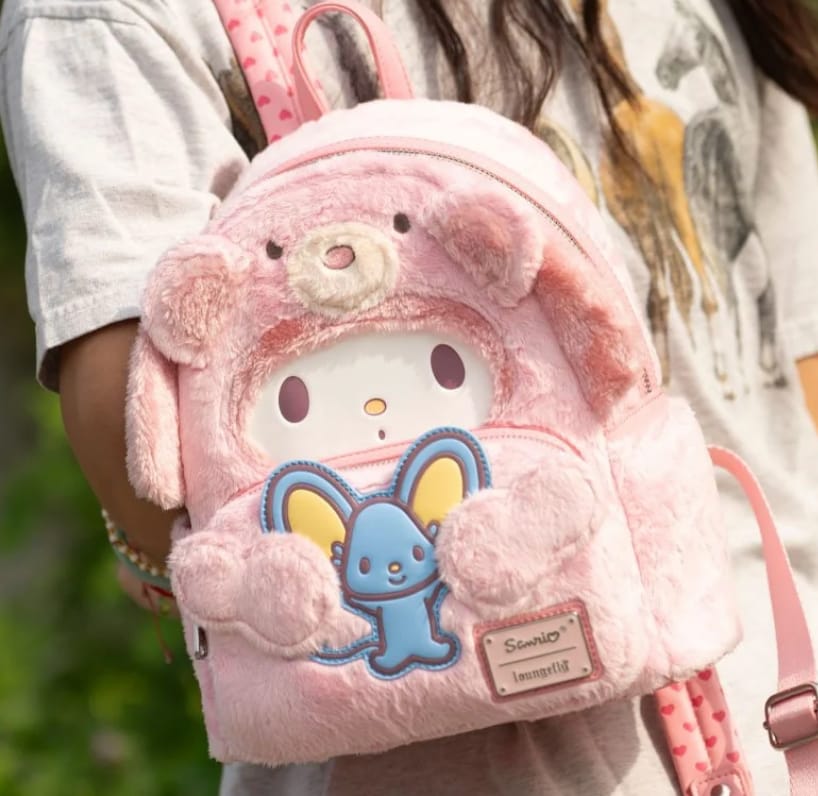 Customer photo review of Loungefly Sanrio My Melody Bear Cosplay Mini Backpack - 707 Street Exclusive