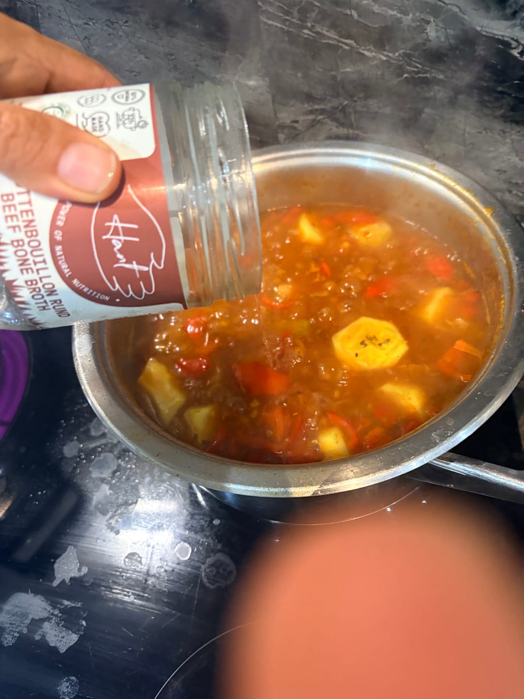 Customer photo review of Bottenbouillon - Rund - Bone Broth - Halal - Collageen - 400mL