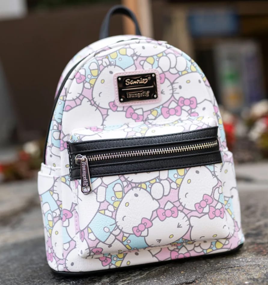Customer photo review of Loungefly Sanrio Hello Kitty Pastel Mini Backpack - 707 Street Exclusive