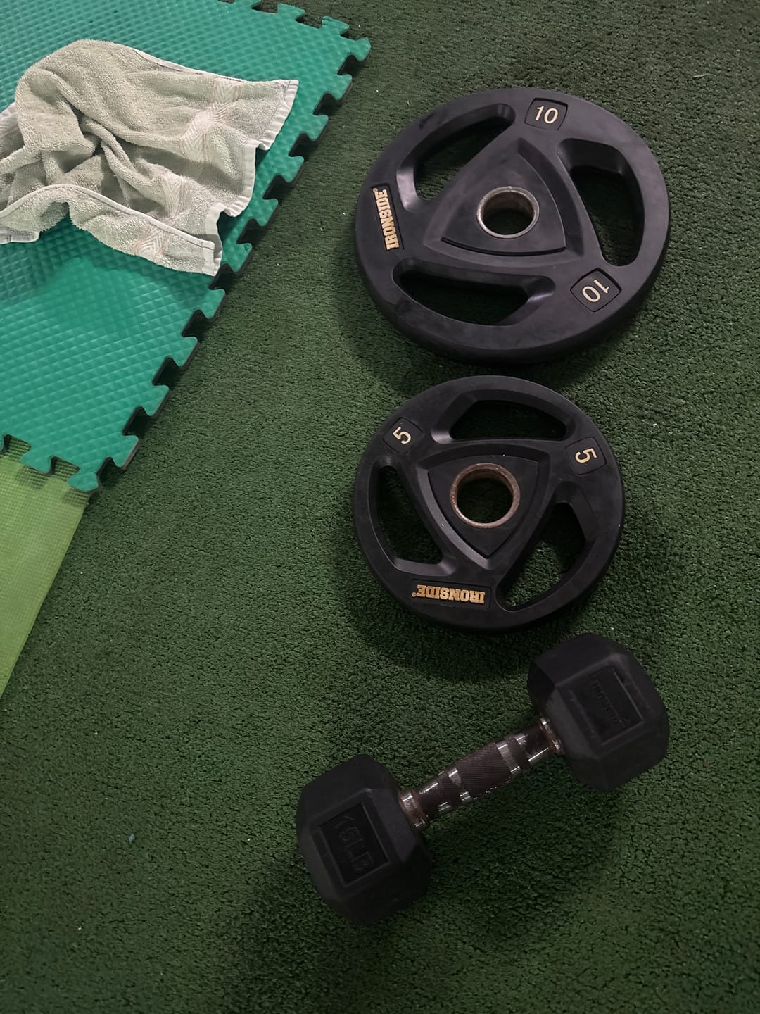 Customer photo review of Mancuerna Hexagonal (5 a 100 lb) IRONSIDE