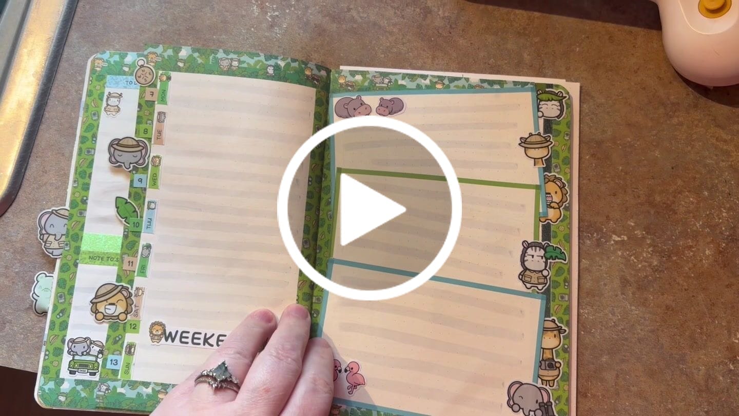 Customer video review of Safari Adventure Theme Hobonichi Cousin Weekly Kit (Set of 3)