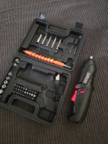 Customer photo review of Set 47 pcs Destornillador eléctrico