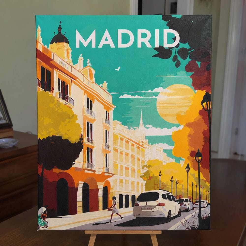 Customer photo review of Affiche Vintage Madrid