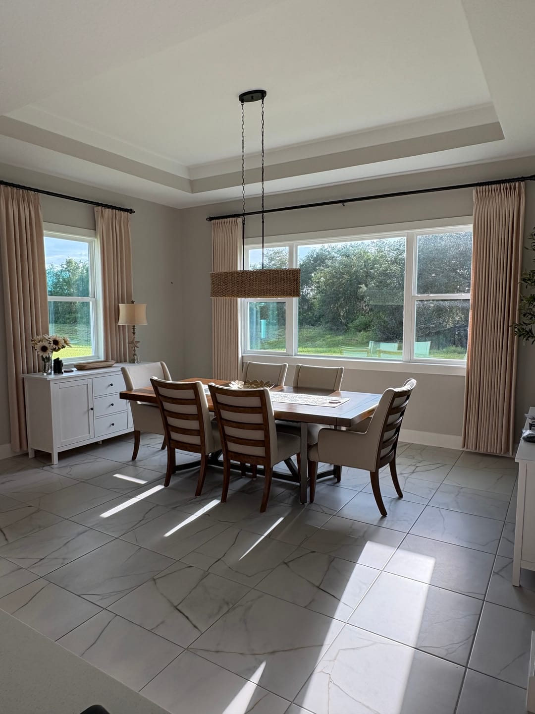 Customer photo review of Lucy Neutral Linen Pinch Pleat Curtains