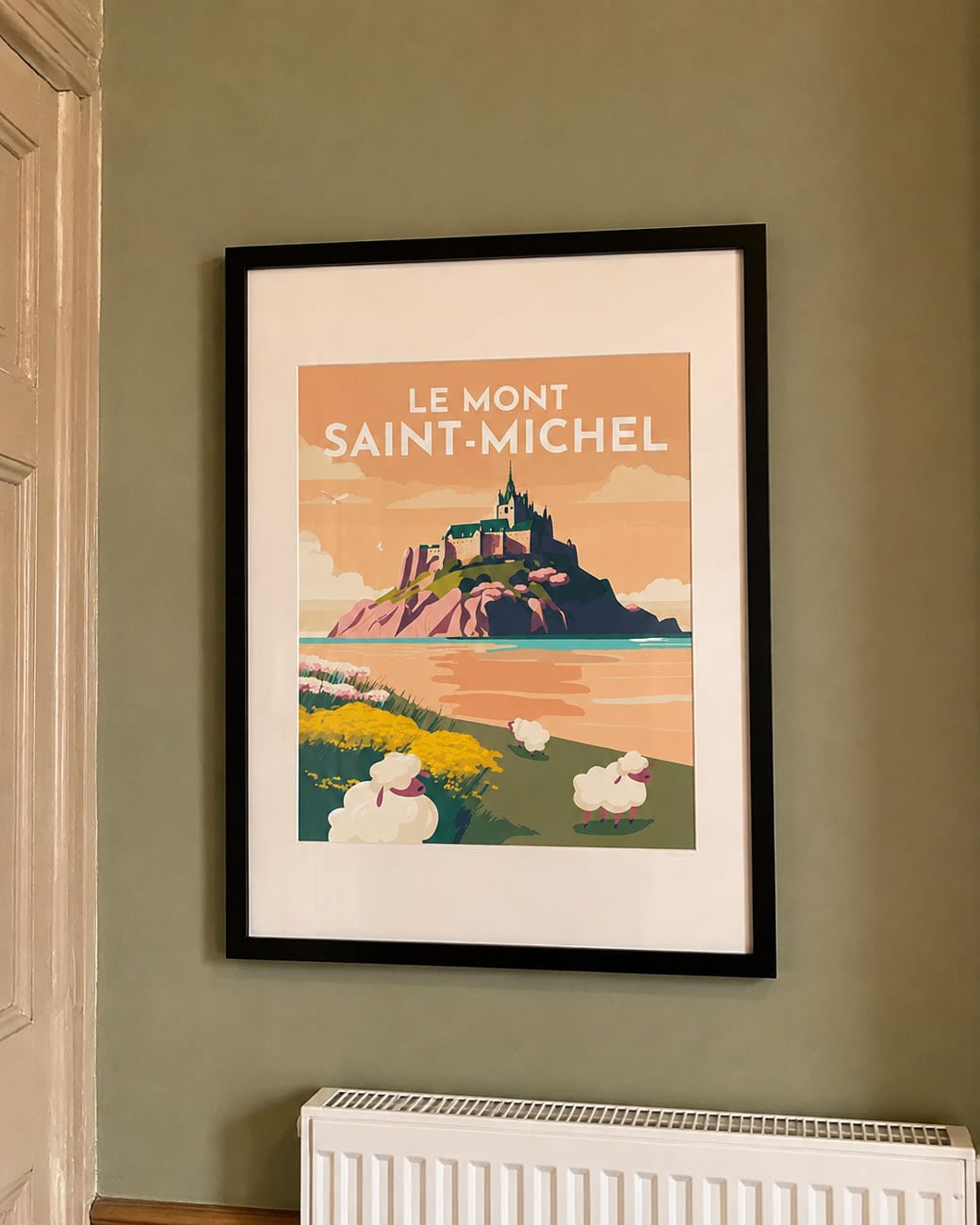 Customer photo review of Affiche Vintage Mont Saint-Michel