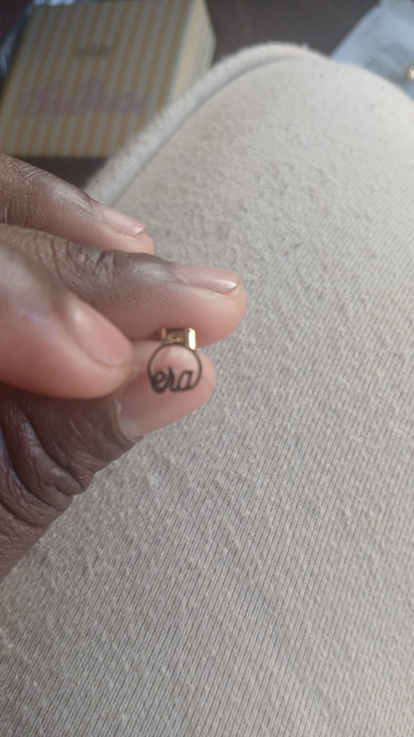 Customer photo review of Mini Era Logo Studs