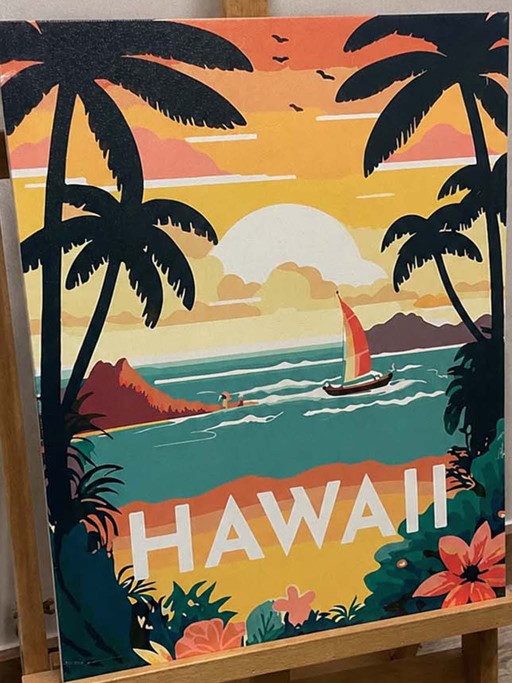 Customer photo review of Affiche Vintage Hawaii