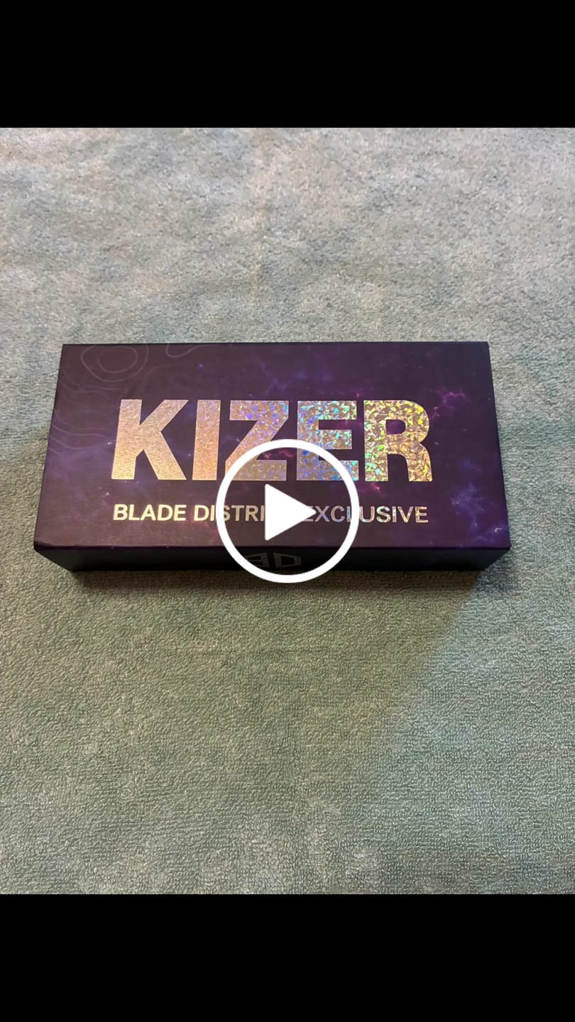 Customer video review of Kizer Madrac Button Liner Lock Camo Carbon Mirror DLC S45VN BLADE DISTRICT EXCLUSIVE