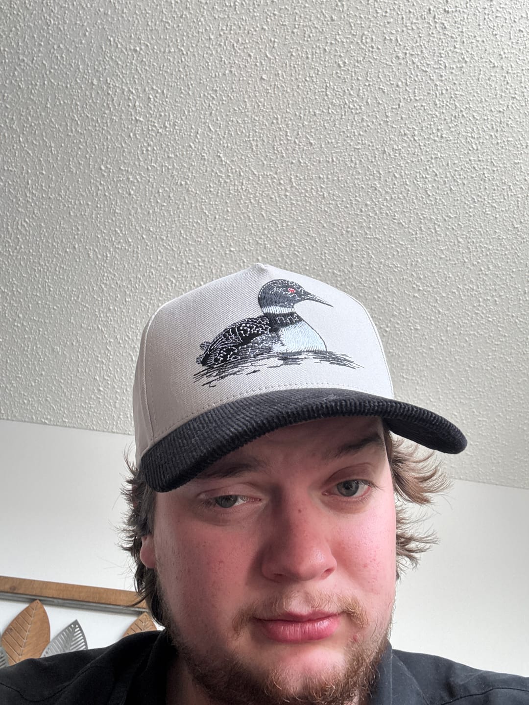 Customer photo review of Red Eye Corduroy Brim Hat