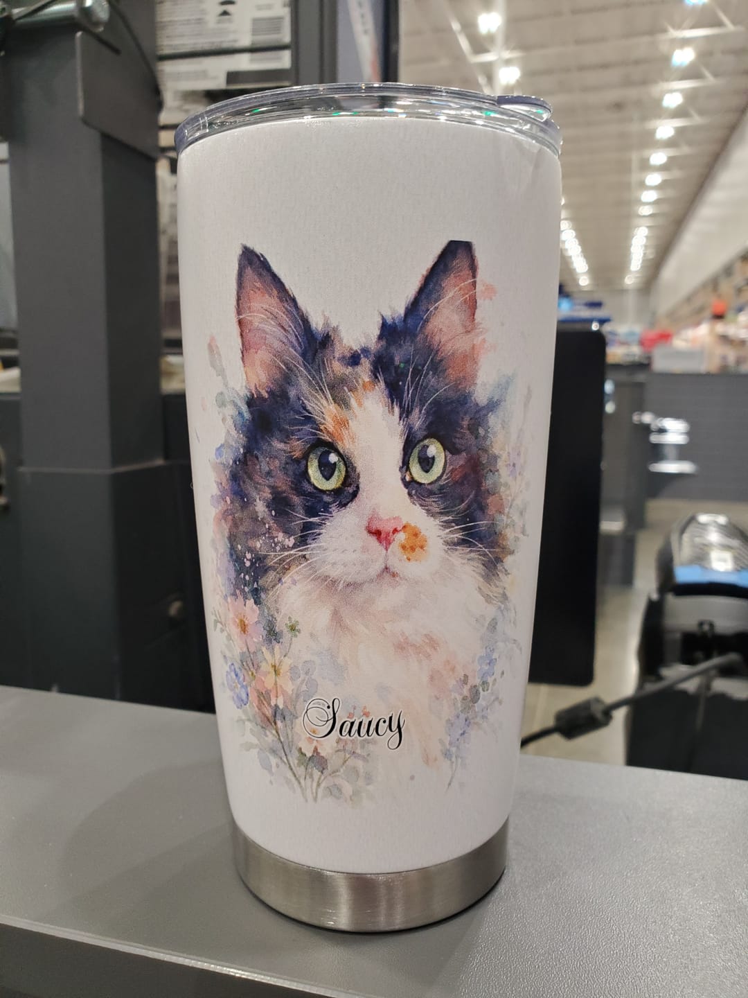 Customer photo review of Watercolor - Personalized Insulated Tumbler