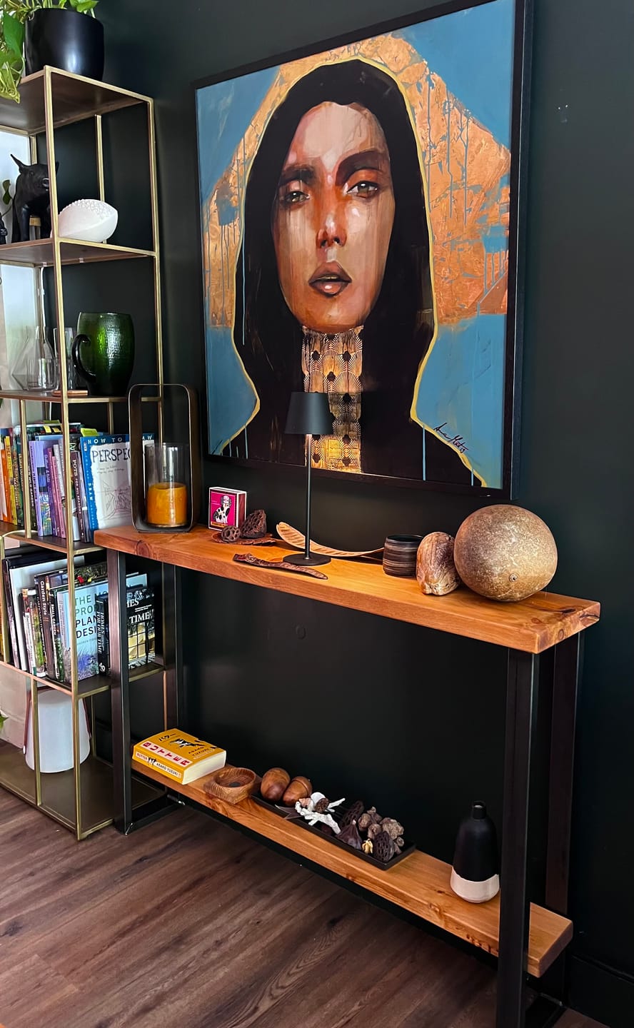 Customer photo review of Console Table with Shelf 25cm Depth | 84cm High