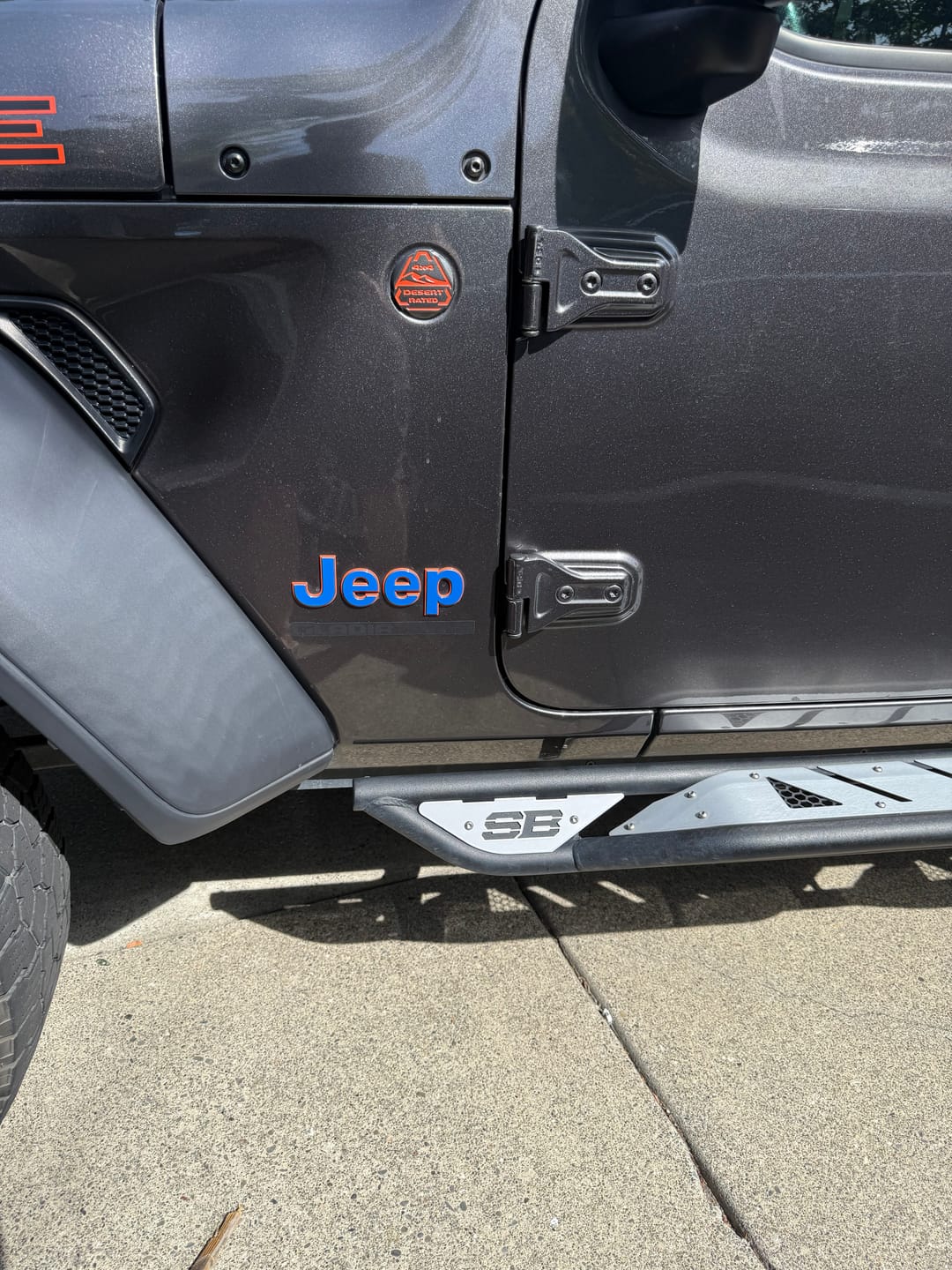 Customer photo review of JEEP Gladiator Emblem Overlay Decal Set | Fits 2020+ Jeep Gladiator