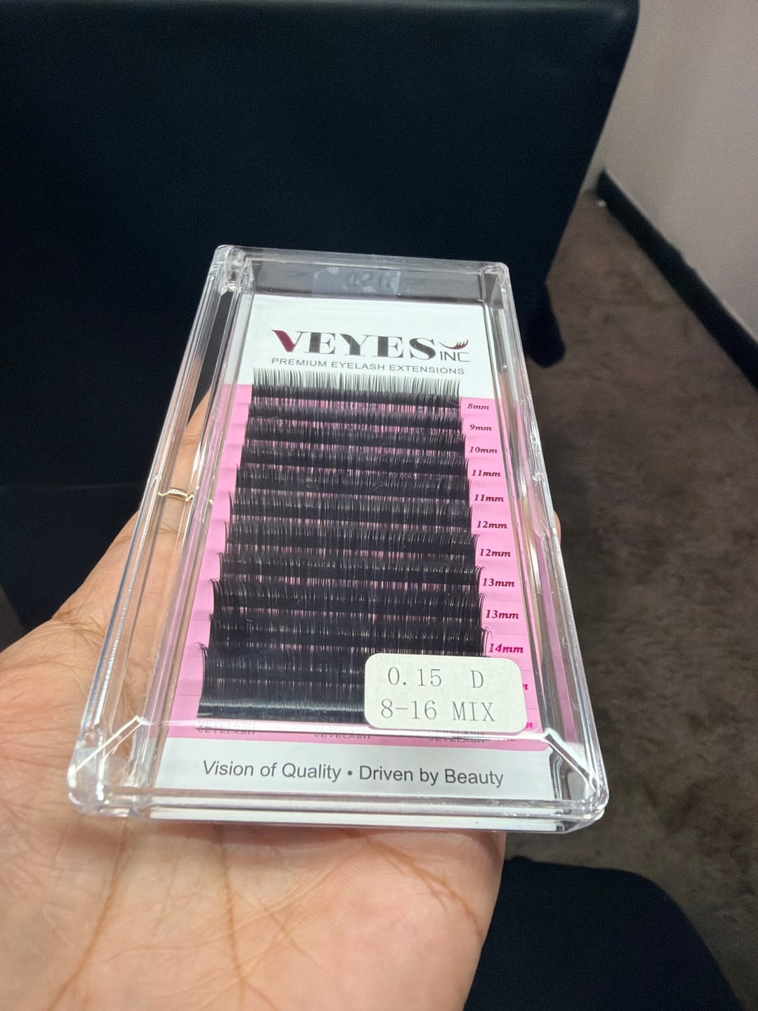 Customer photo review of Classic Lash Extensions 0.15mm