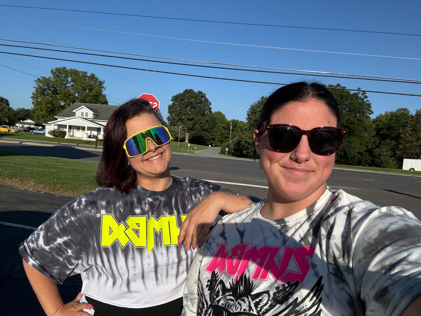 Customer photo review of Rock 'n' Roll Oversized Drop Shoulder Tee