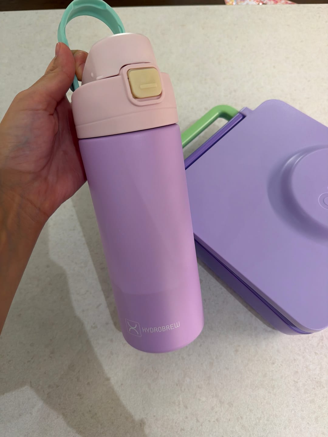Customer photo review of Hydrobrew Sip Switch Stainless Steel Insulated Water Bottle (720ml)
