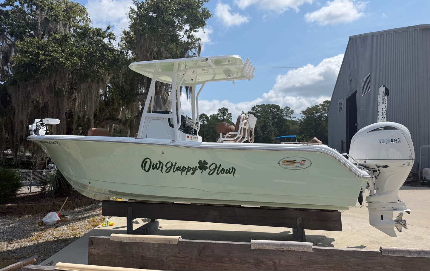 Customer photo review of Custom Digital Boat Name Logo Design