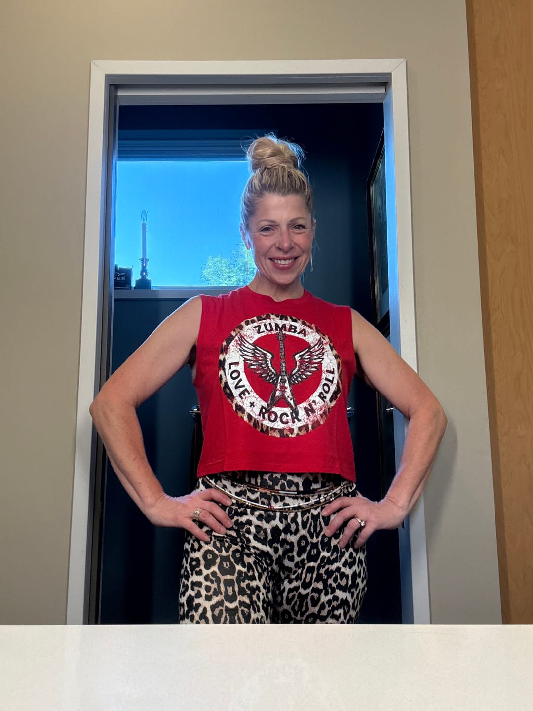 Customer photo review of Rock 'n' Roll Z- Lift High Waisted Biker Shorts
