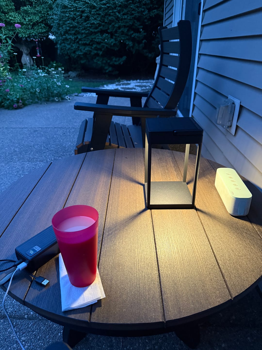 Customer photo review of Luxury Metal Solar Lantern
