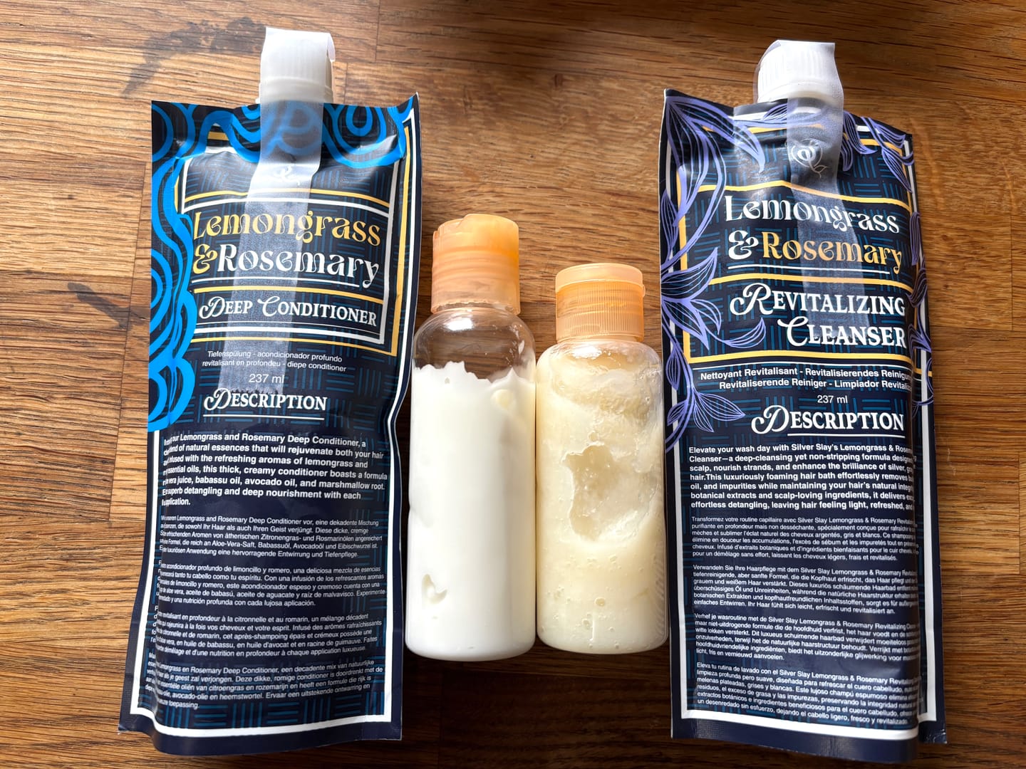 Customer photo review of Ecoslay Lemongrass And Rosemary Deep Conditioner 237ml