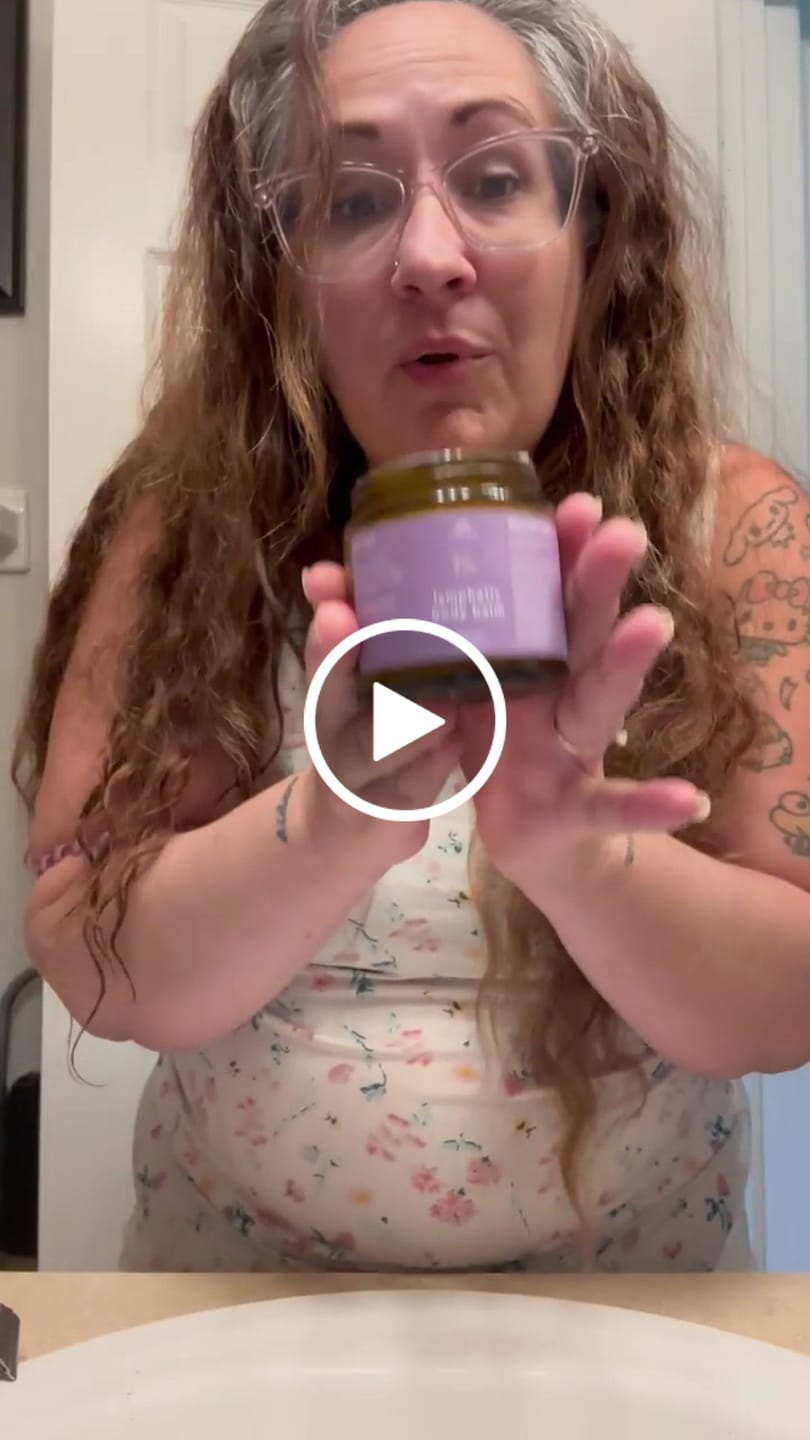 Customer video review of *NEW* Lymphatic Drainage Body Balm | Massage Balm for Circulation, Puffiness and Lymphatic Support