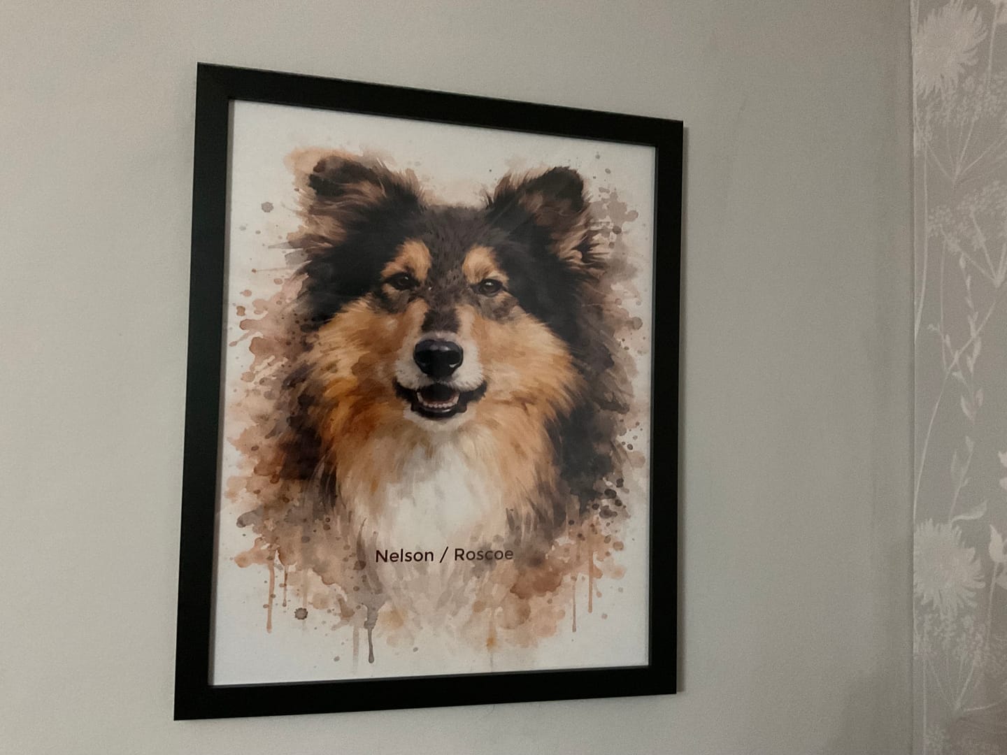 Customer photo review of Watercolour Realistic Portrait - Personalised Poster