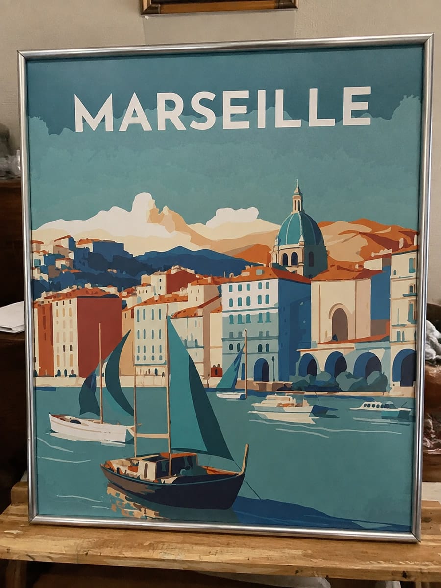 Customer photo review of Affiche Vintage Marseille