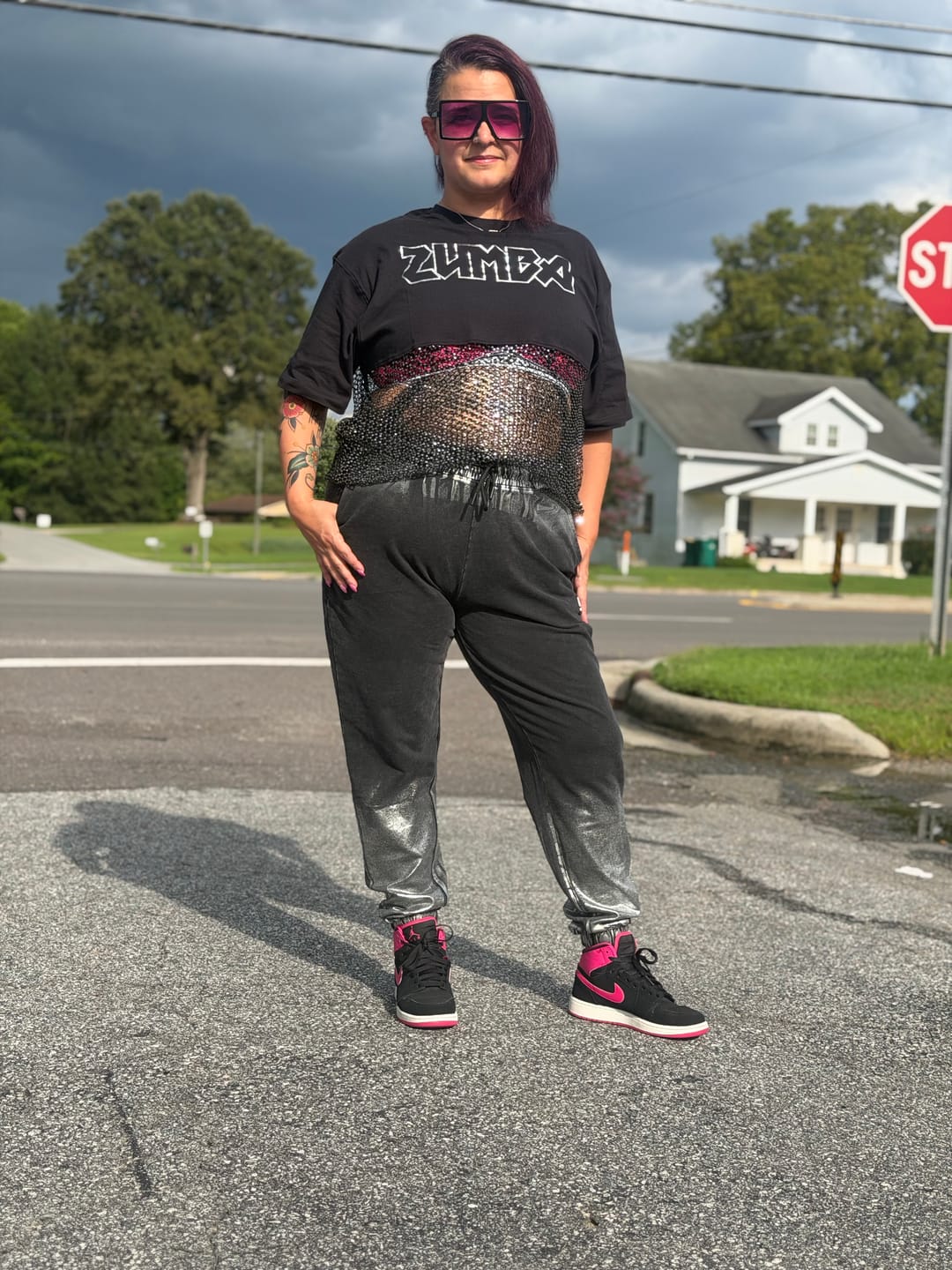 Customer photo review of Rock 'n' Roll Boxy Ultra Crop Top