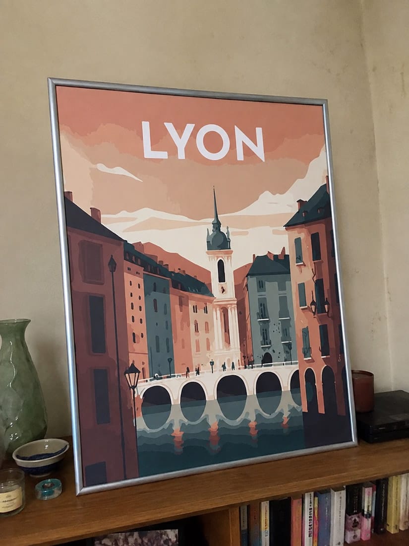 Customer photo review of Affiche Vintage Lyon