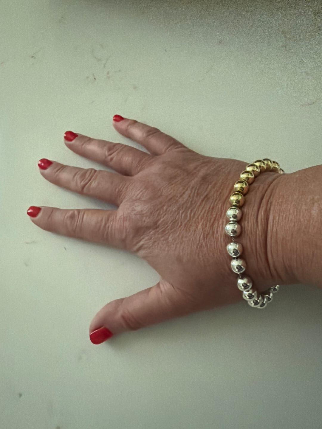 Customer photo review of Beaded Bracelet