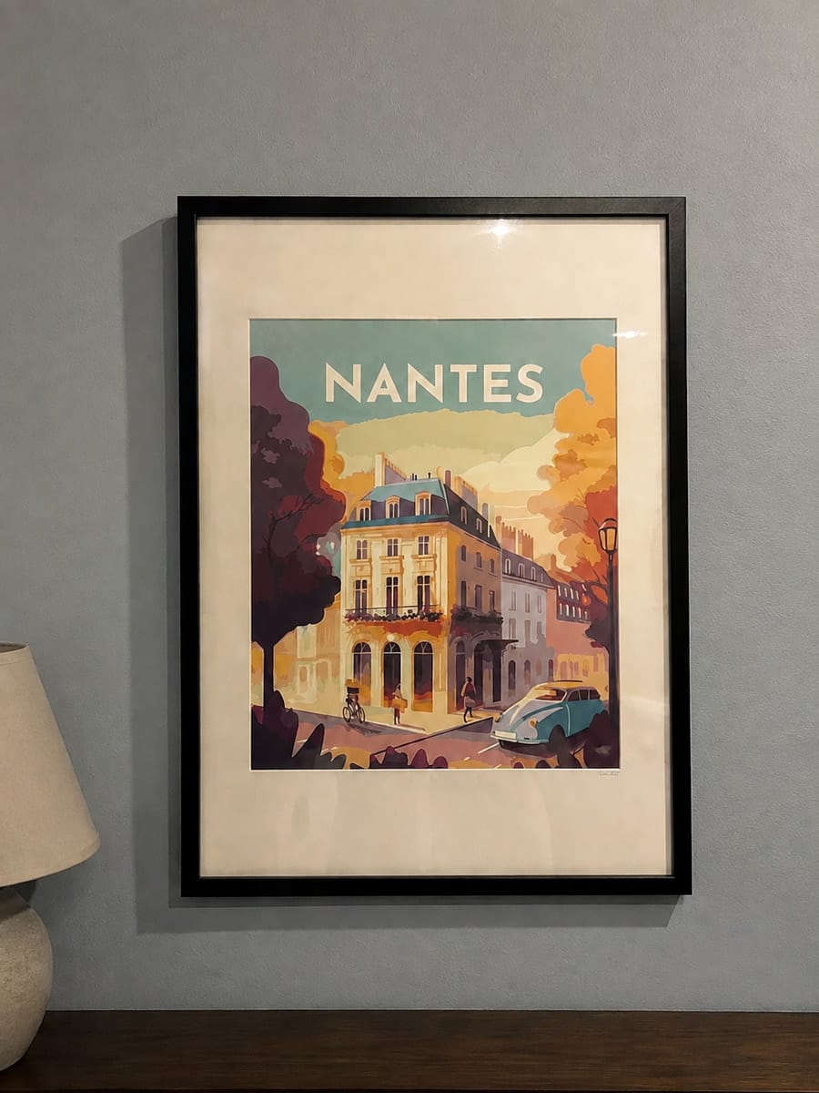 Customer photo review of Affiche Vintage Nantes