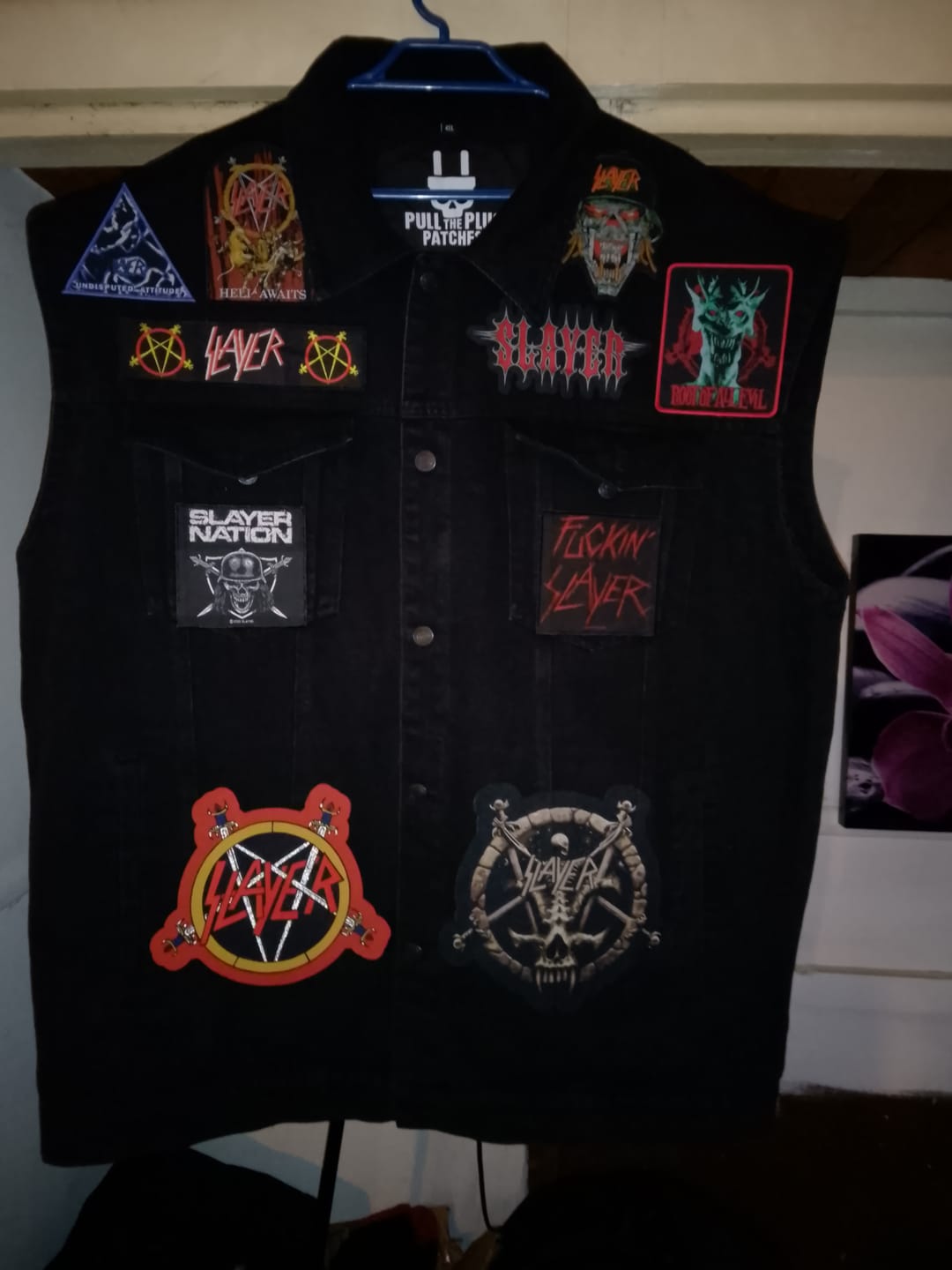 Customer photo review of Slayer - Divine Intervention - Oversize Patch