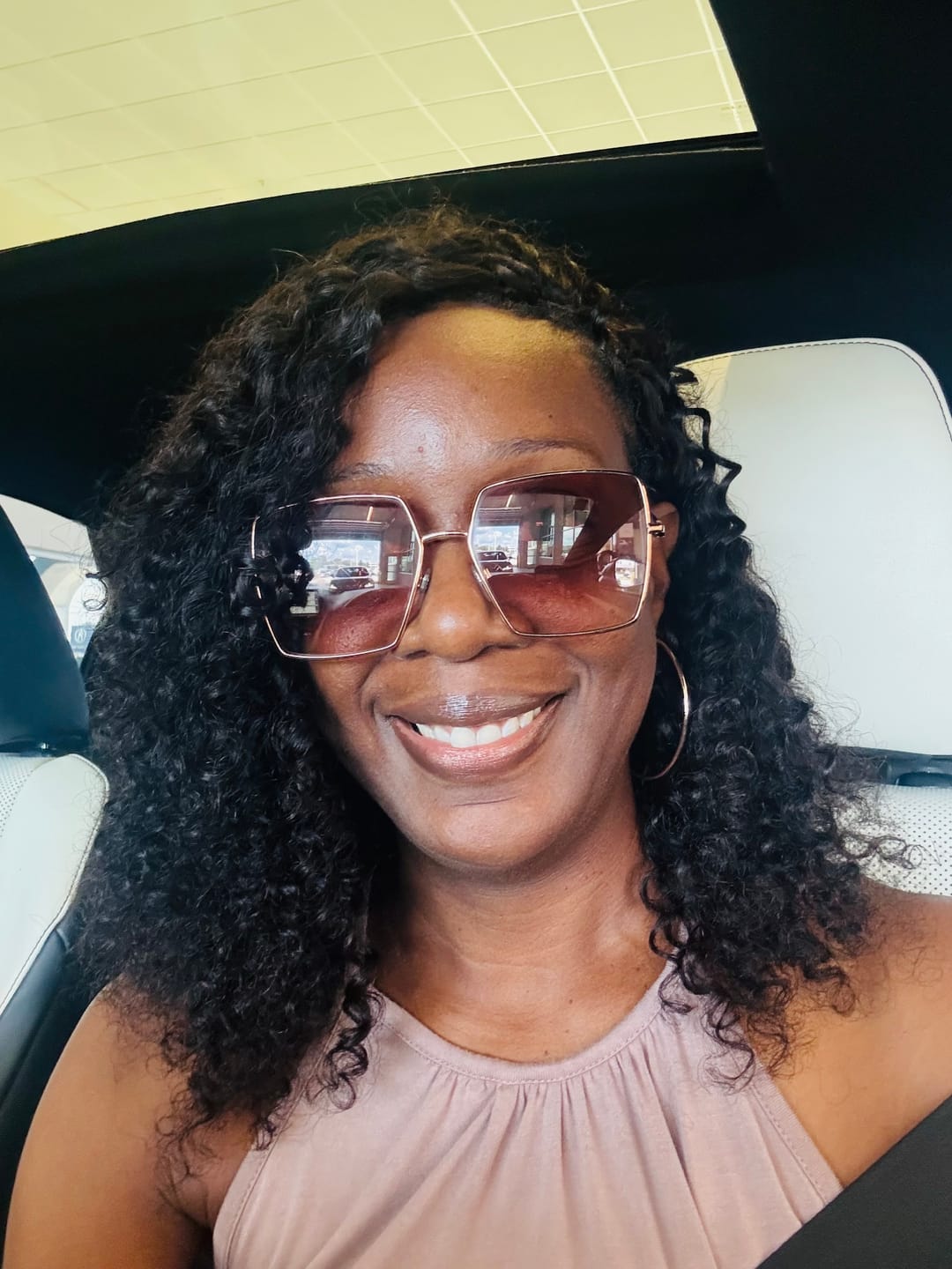Customer photo review of Spanish Curl Human Crochet Hair