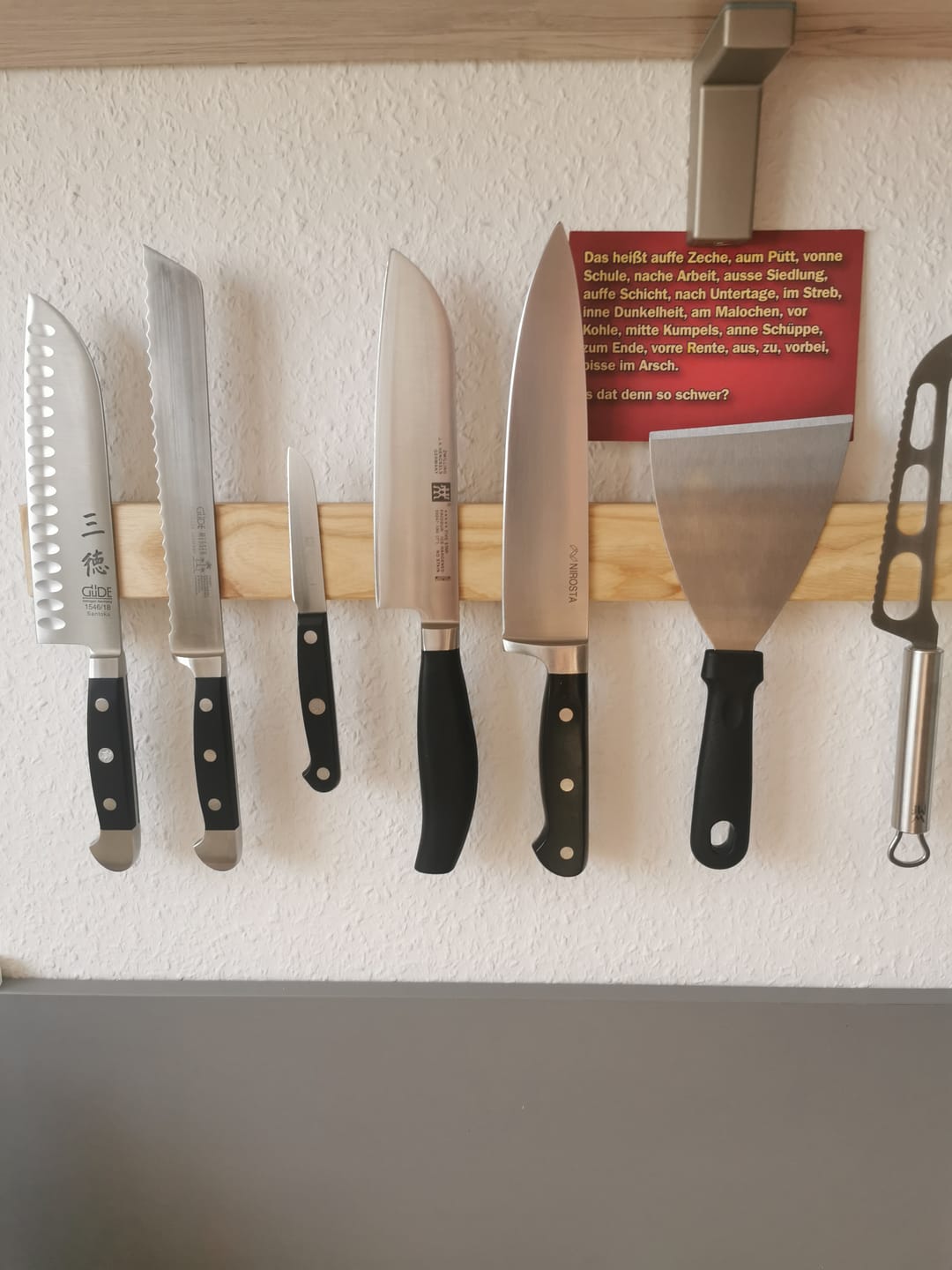 Customer photo review of Magnet Messerleiste CULTRO aus Holz