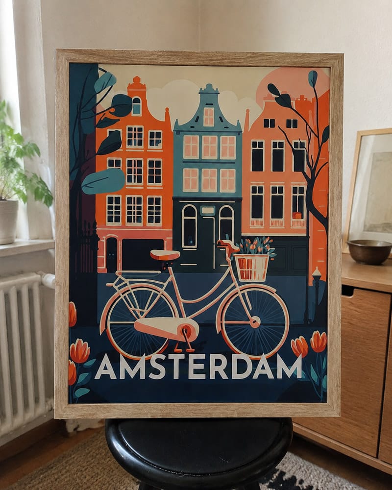 Customer photo review of Affiche Vintage Amsterdam